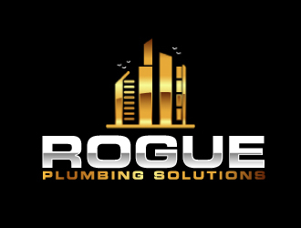 Rogue Plumbing Solutions logo design by ElonStark