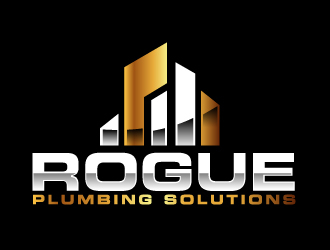 Rogue Plumbing Solutions logo design by ElonStark