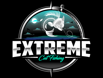 Extreme CatFishing logo design by Suvendu