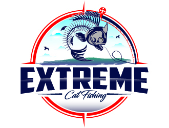 Extreme CatFishing logo design by Suvendu