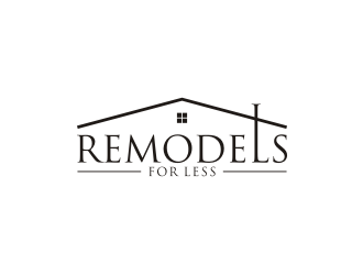 Remodels for Less logo design by blessings