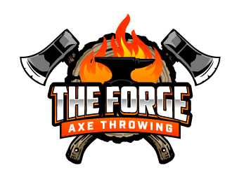 The Forge Axe Throwing logo design by jaize
