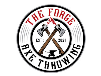 The Forge Axe Throwing logo design by Conception