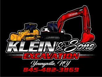 Klein & sons Excavation logo design by daywalker
