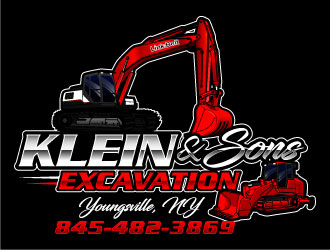 Klein & sons Excavation logo design by daywalker