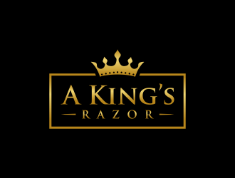 A king’s Razor  logo design by GassPoll