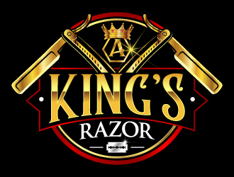 A king’s Razor  logo design by LucidSketch