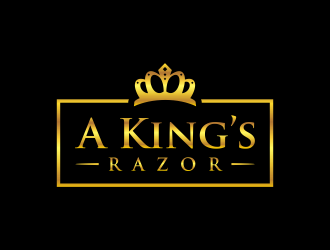 A king’s Razor  logo design by GassPoll