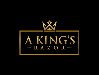 A king’s Razor  logo design by GassPoll