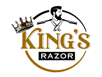 A king’s Razor  logo design by Conception