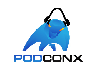 podconx logo design by sycho
