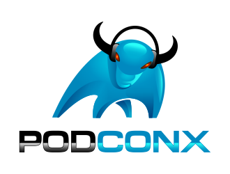 podconx logo design by pionsign
