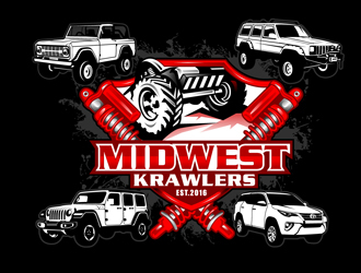 Midwest Krawlers logo design by DreamLogoDesign