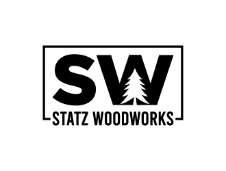 Statz Woodworks logo design by sakarep