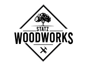 Statz Woodworks logo design by Conception