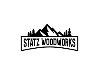 Statz Woodworks logo design by harno