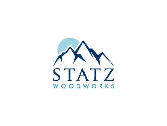 Statz Woodworks logo design by pencilhand