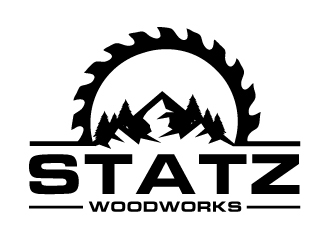 Statz Woodworks logo design by gilkkj