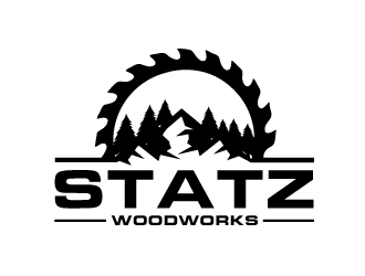 Statz Woodworks logo design by gilkkj
