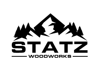 Statz Woodworks logo design by gilkkj