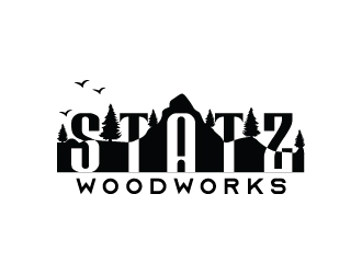 Statz Woodworks logo design by Shailesh