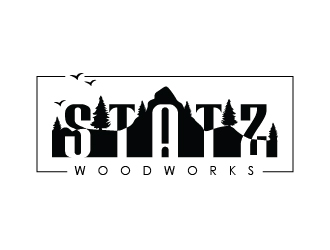 Statz Woodworks logo design by Shailesh