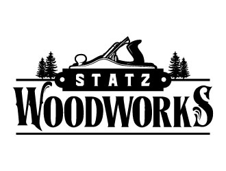 Statz Woodworks logo design by daywalker