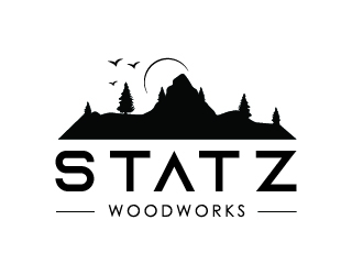 Statz Woodworks logo design by Shailesh