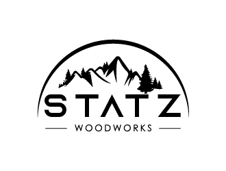 Statz Woodworks logo design by Shailesh