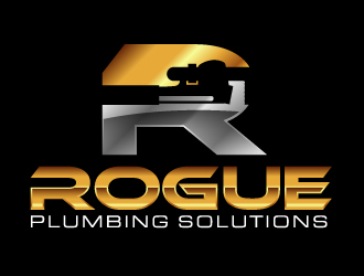 Rogue Plumbing Solutions logo design by ElonStark