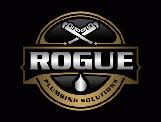 Rogue Plumbing Solutions logo design by Bananalicious