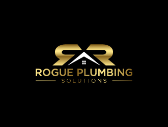 Rogue Plumbing Solutions logo design by wongndeso