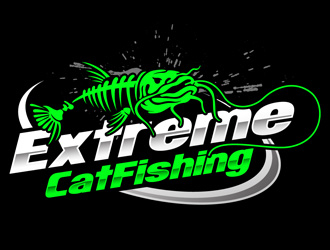 Extreme CatFishing logo design by DreamLogoDesign