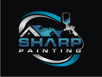 Sharp Painting  logo design by Artomoro