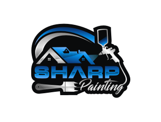 Sharp Painting  logo design by Artomoro