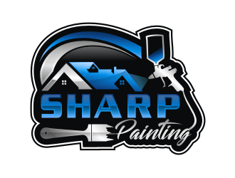 Sharp Painting  logo design by Artomoro