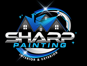 Sharp Painting  logo design by 3Dlogos