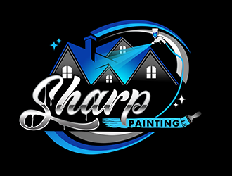 Sharp Painting  logo design by 3Dlogos