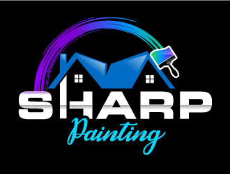 Sharp Painting  logo design by Suvendu