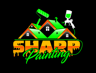 Sharp Painting  logo design by Suvendu