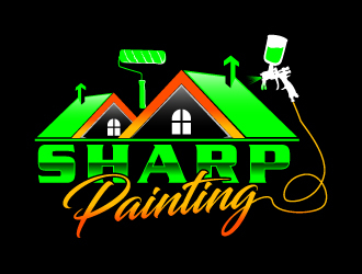 Sharp Painting  logo design by Suvendu