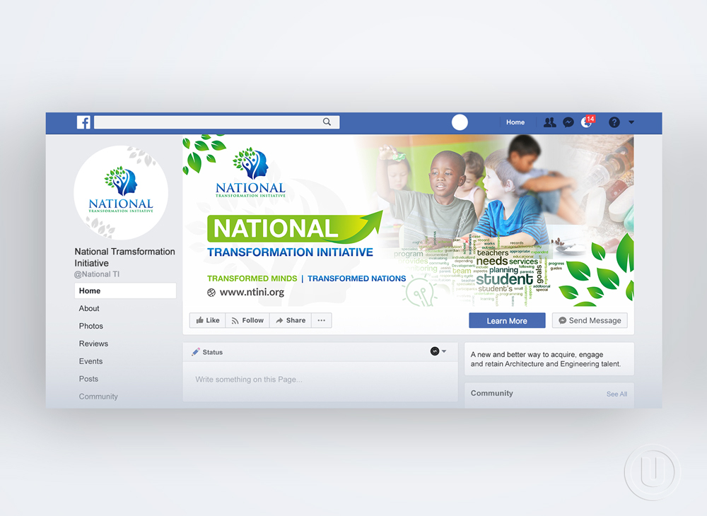 NATIONAL TRANSFORMATION INITIATIVE  logo design by Ulid