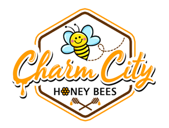 Charm City Honey Bees logo design by ingepro