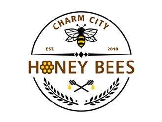 Charm City Honey Bees logo design by ingepro