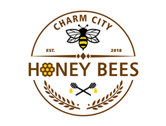 Charm City Honey Bees logo design by ingepro