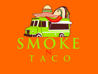 Smoke n Taco  logo design by ElonStark