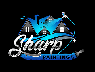 Sharp Painting  logo design by 3Dlogos