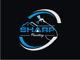 Sharp Painting  logo design by KQ5