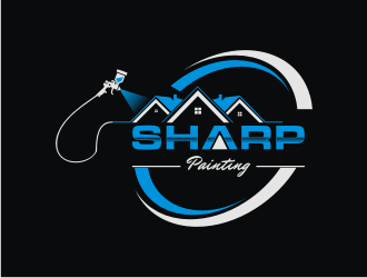 Sharp Painting  logo design by KQ5