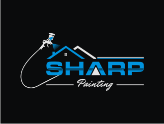 Sharp Painting  logo design by KQ5